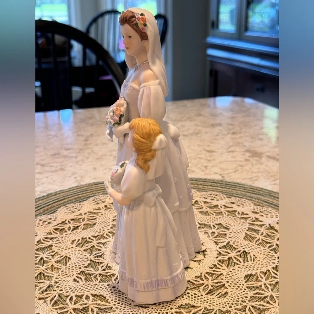 VINTAGE 1980’s~HOME INTERIORS & GARDEN~THE BRIDES DAY~W/FLOWER GIRL #1405~BR